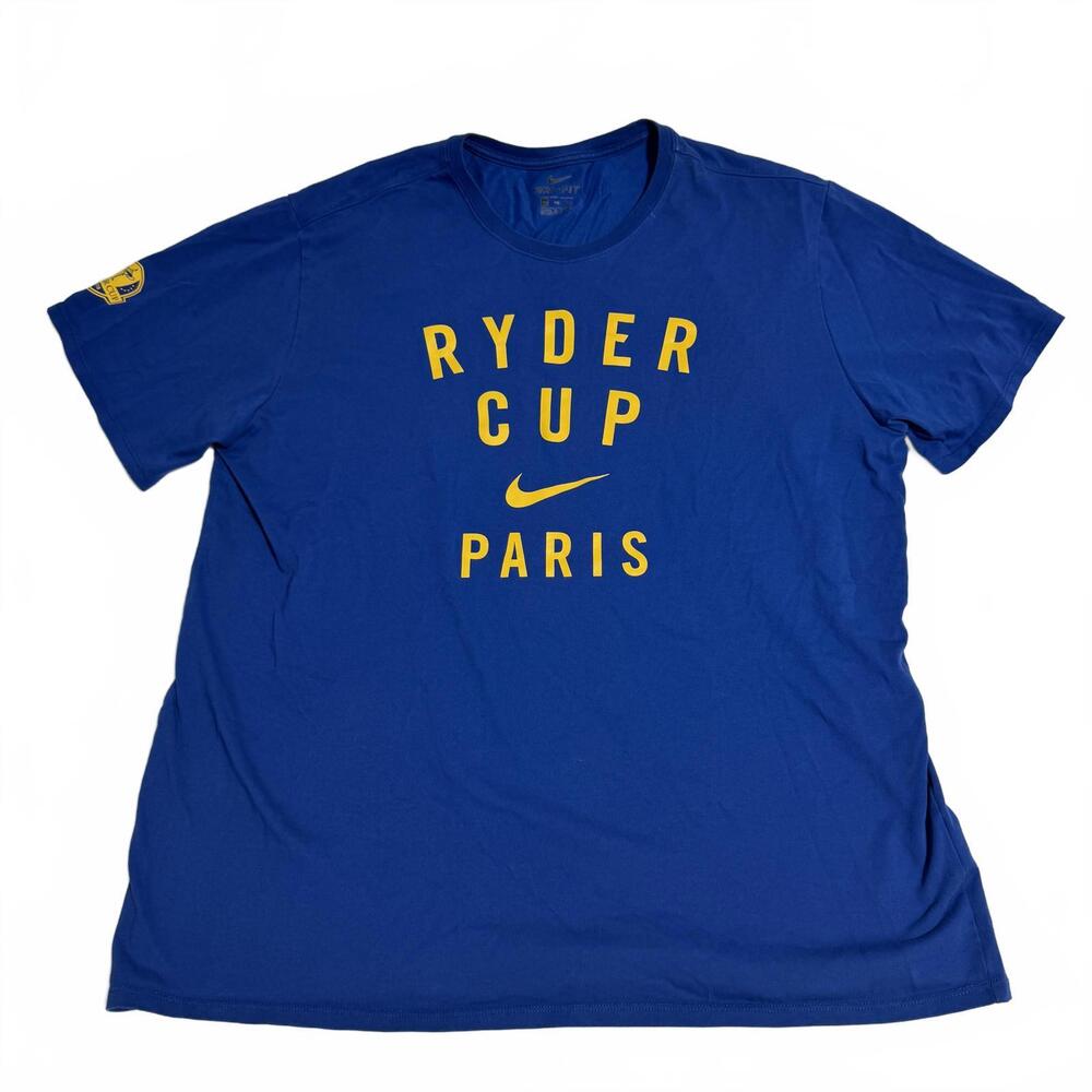 Nike Ryder Cup Paris Dri-Fit T-Shirt XXL Blue B19